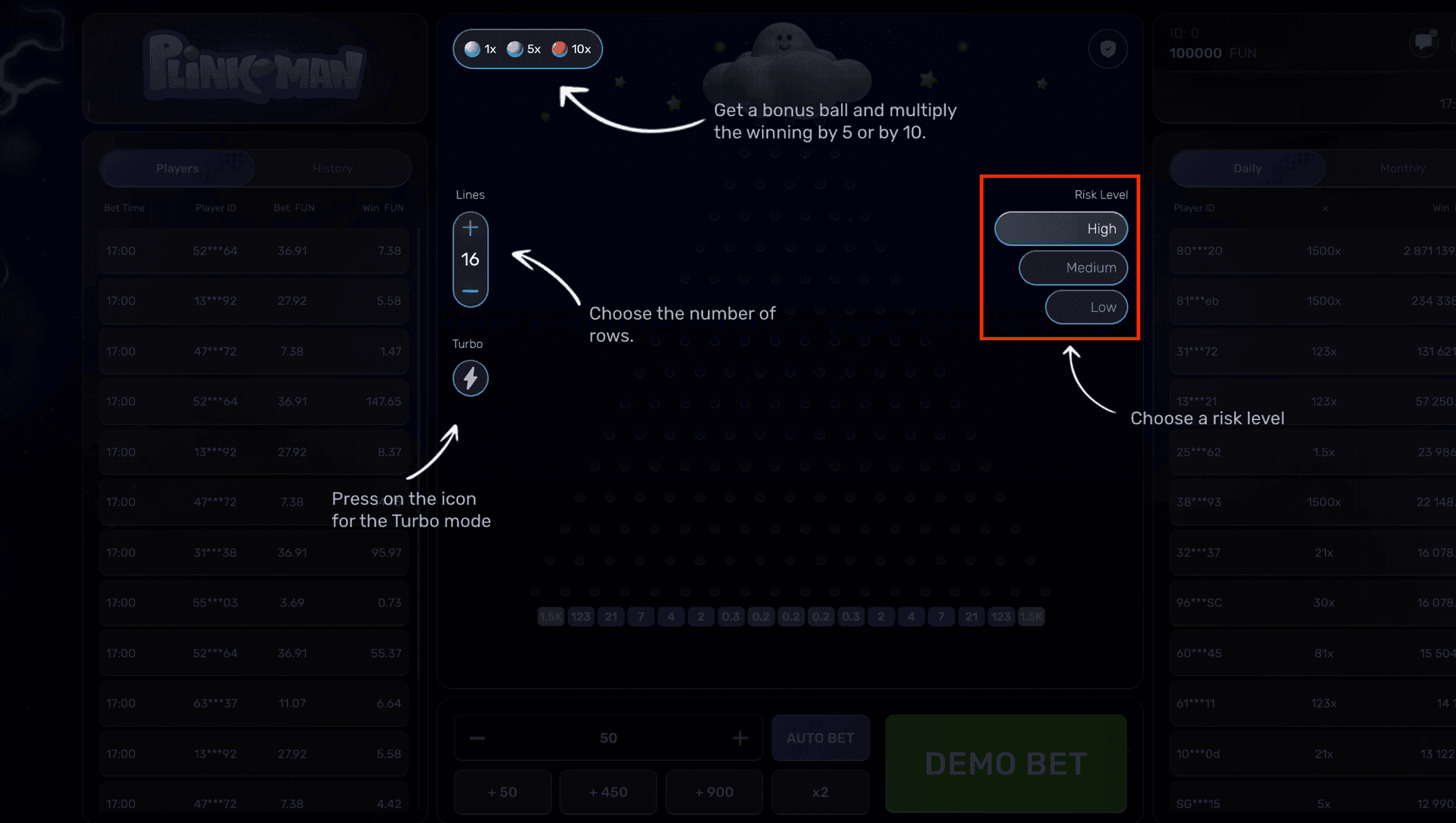 Step 3: Pick a Risk Level