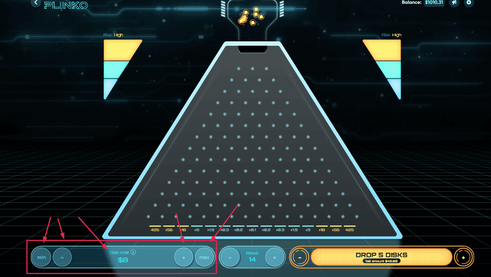 Step 1: Choose Your Bet Size