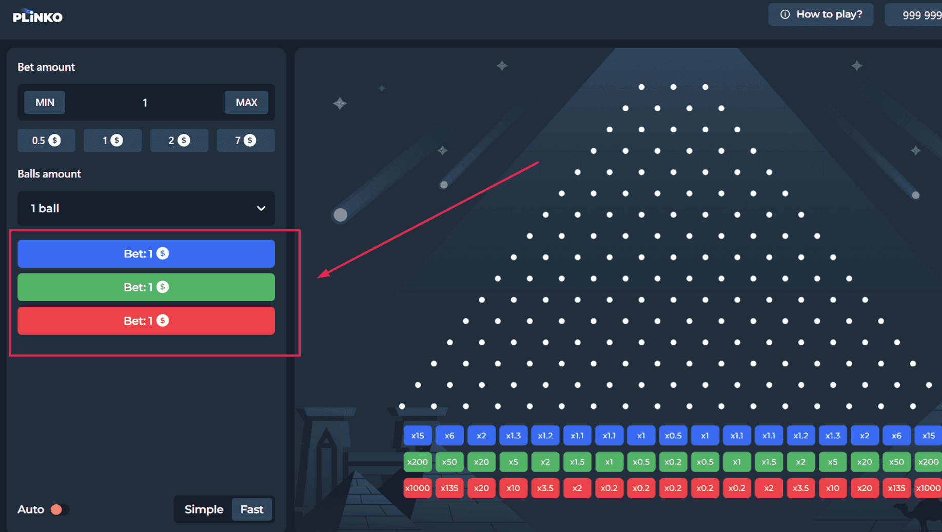 Step 5: Choose Risk Level and Start the Game