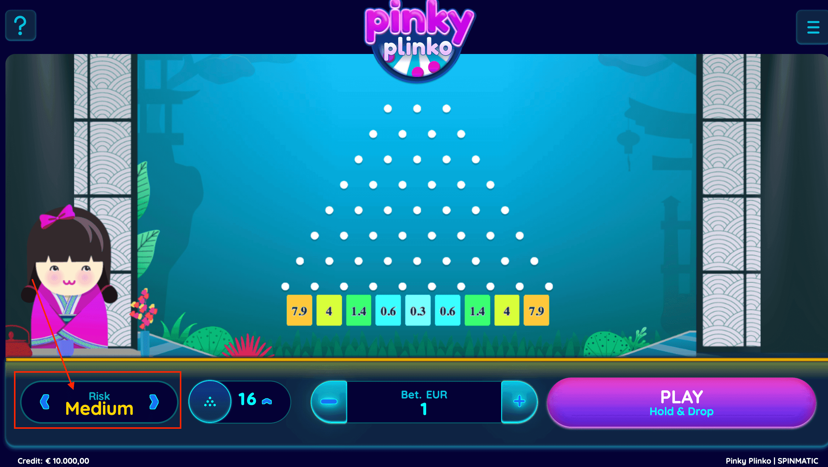 Step 2: Select Risk Level