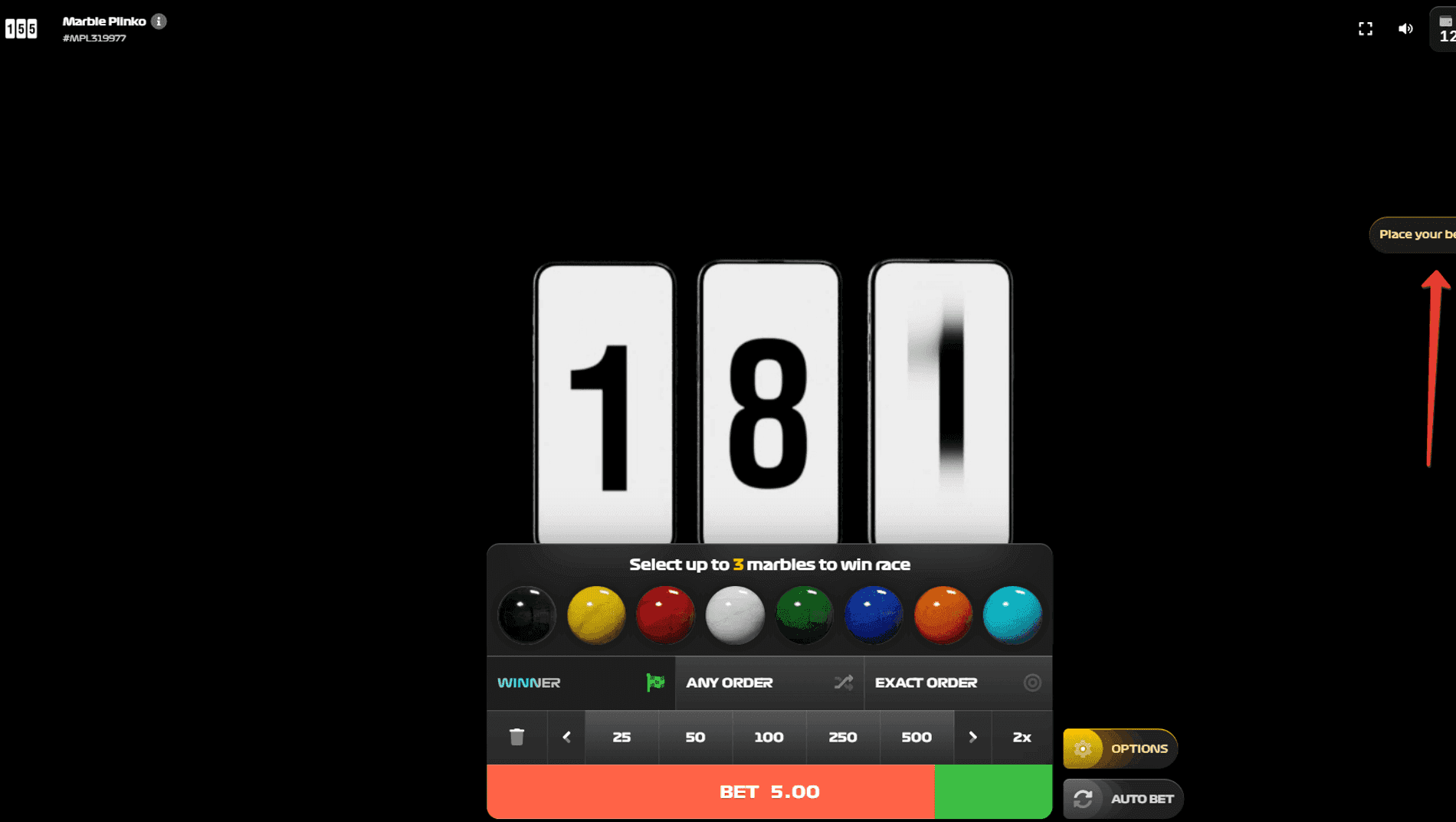 Step 2: Place Your Bets