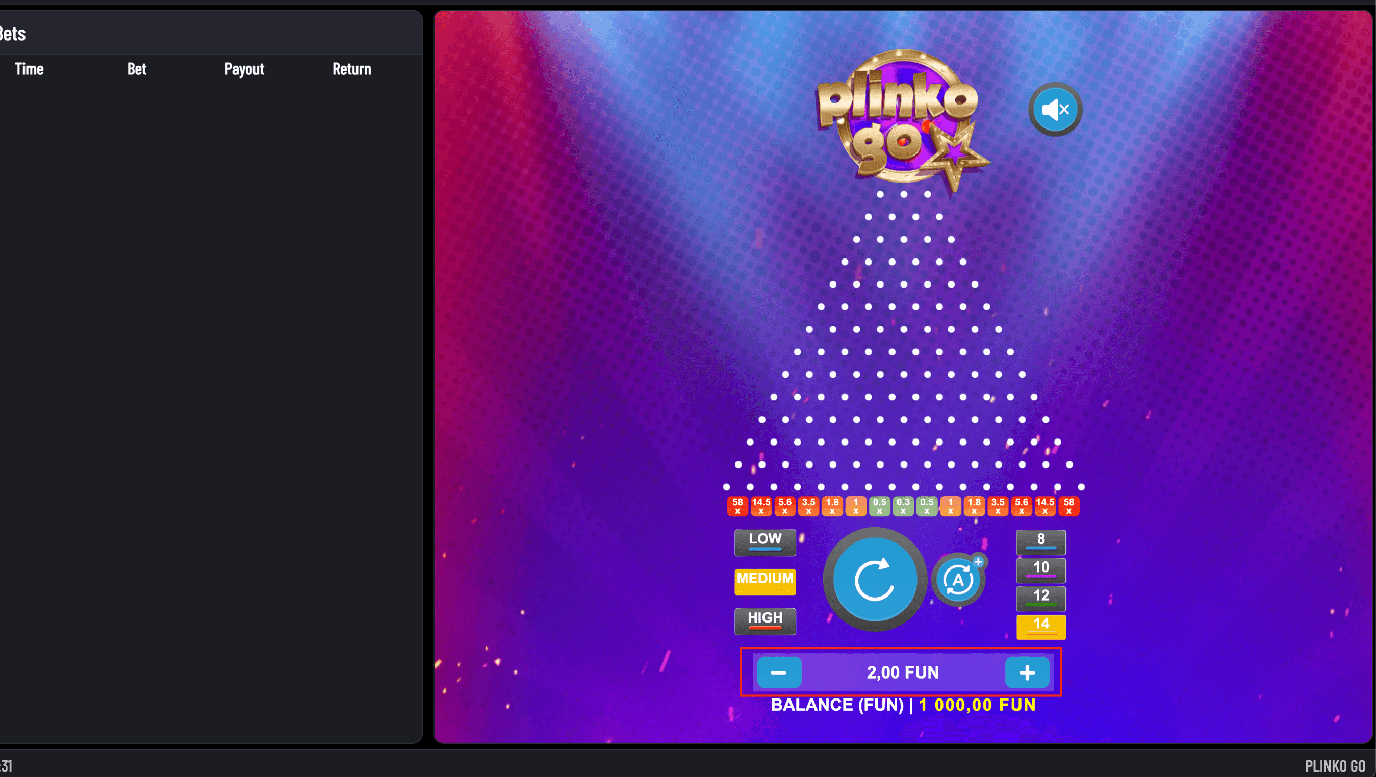 Step 1: Set Your Bet Size