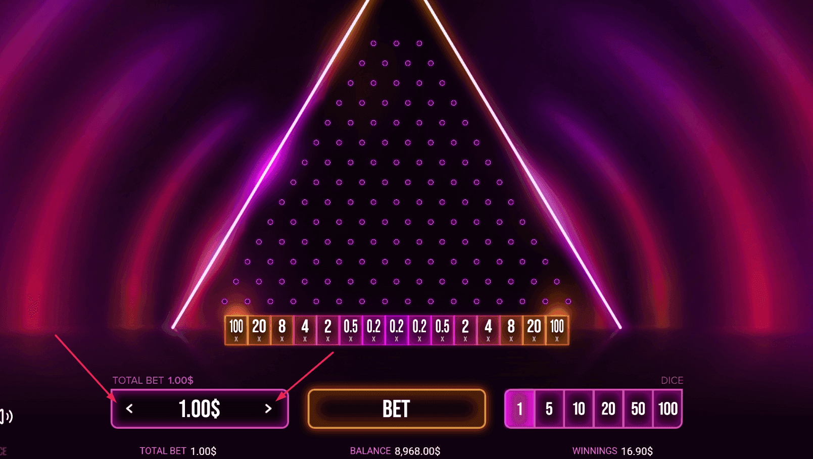 Choose Your Bet Size