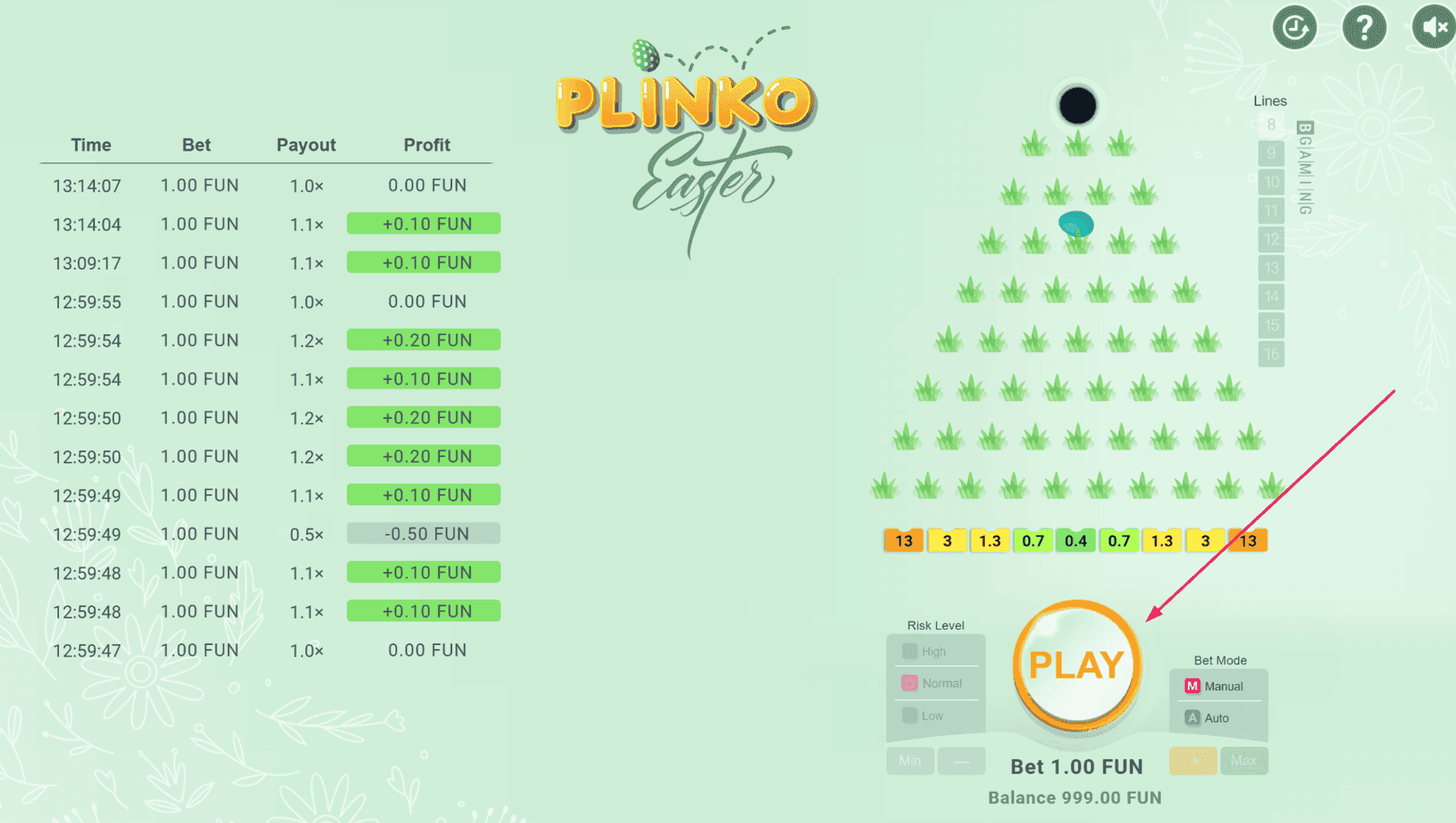 Step 5: Press Play and Start the Game