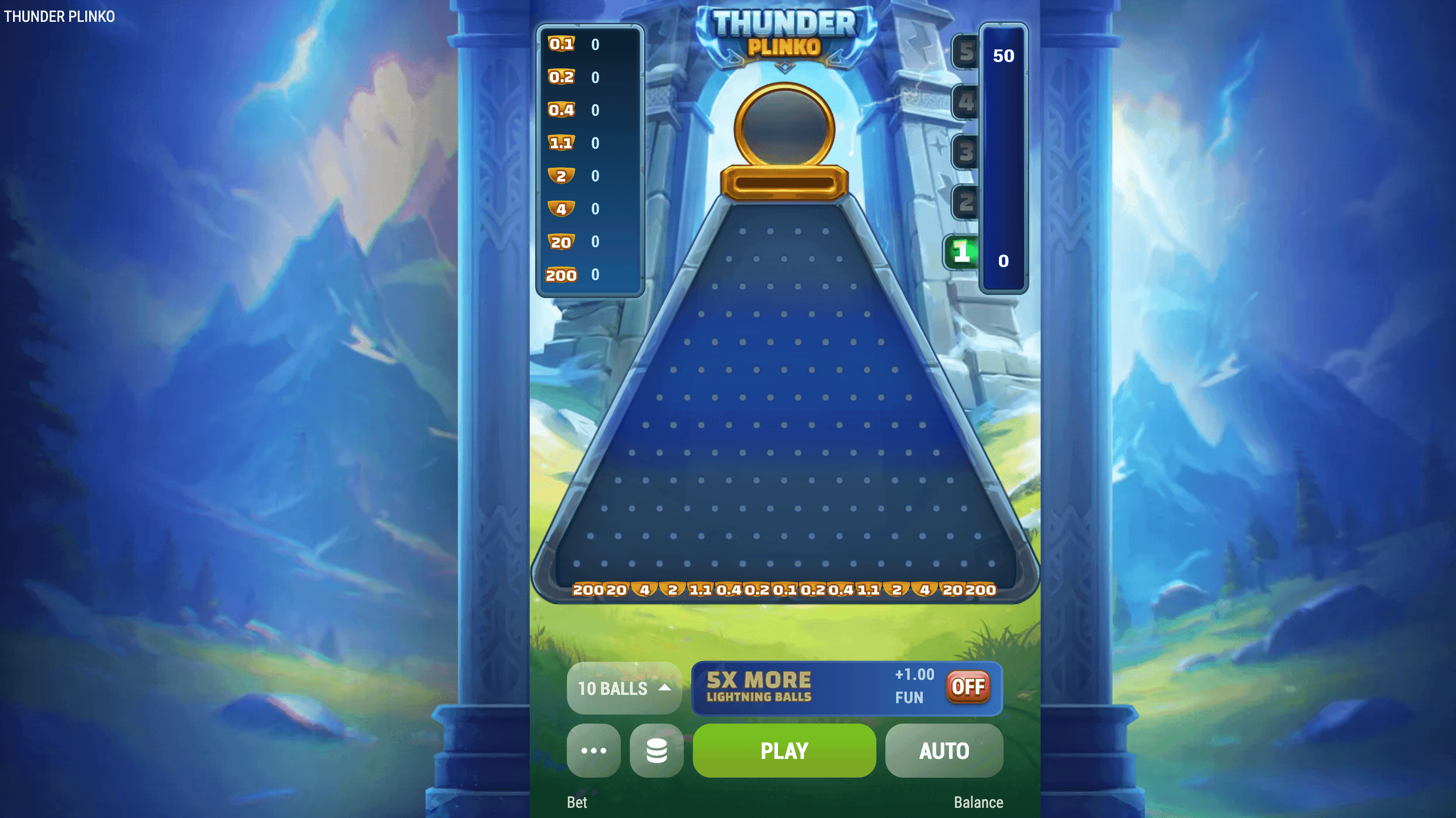 Thunder Plinko