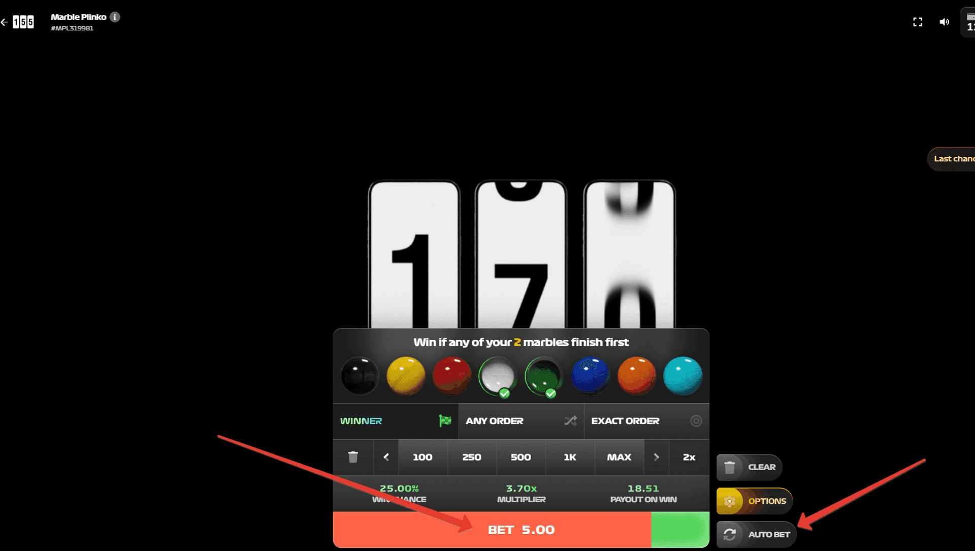 Step 6: Start Betting