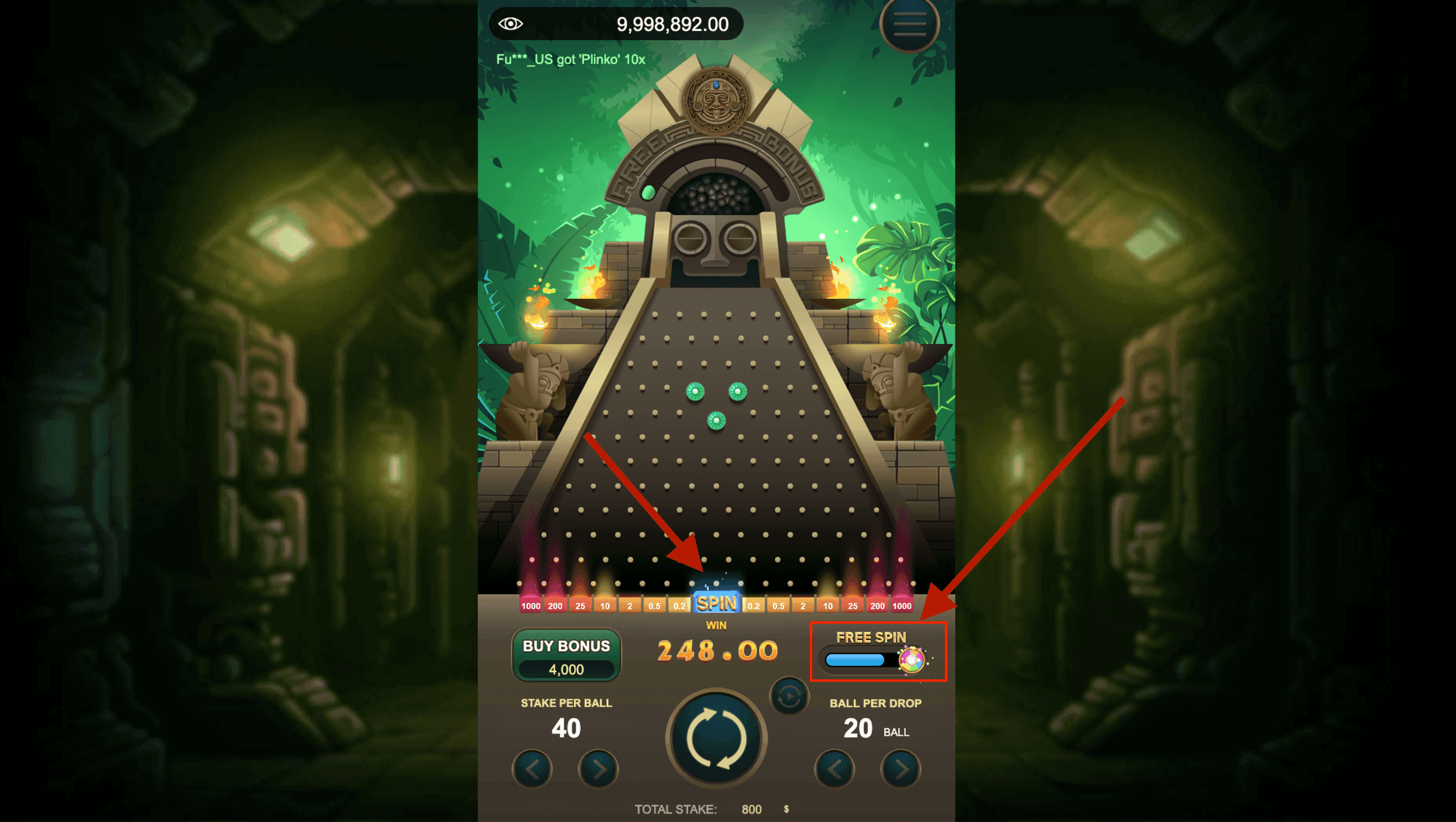 Step 5: Collect Energy and Get Free Spins