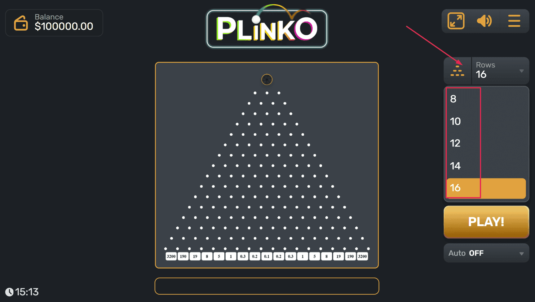 Step 3: Configure Number of Rows