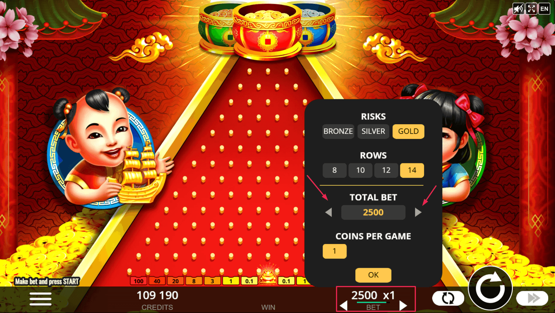 Choose Your Bet Size