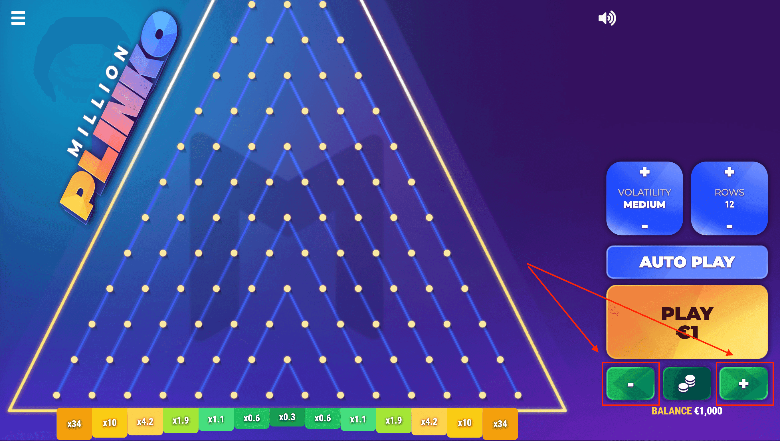 Step 1: Choose Your Bet Amount