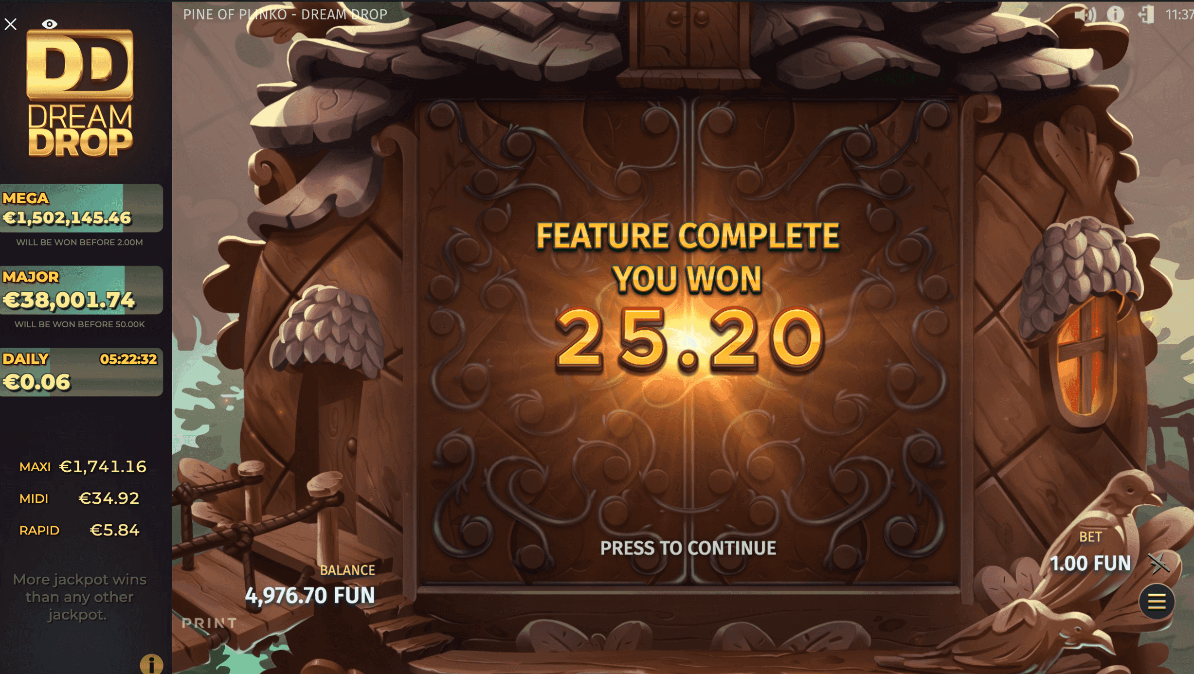 Step 5: Drop the balls