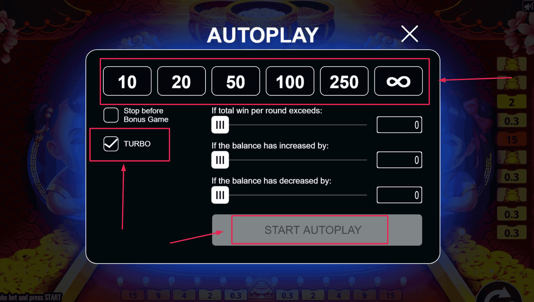 Enable Autoplay and Adjust Speed