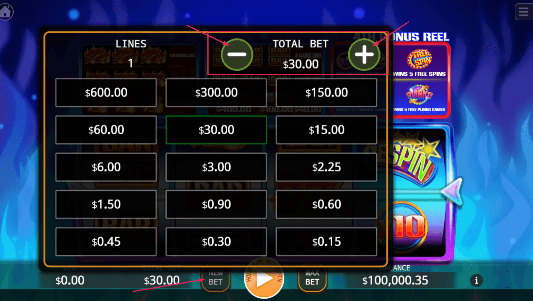 Step 1: Set Your Bet