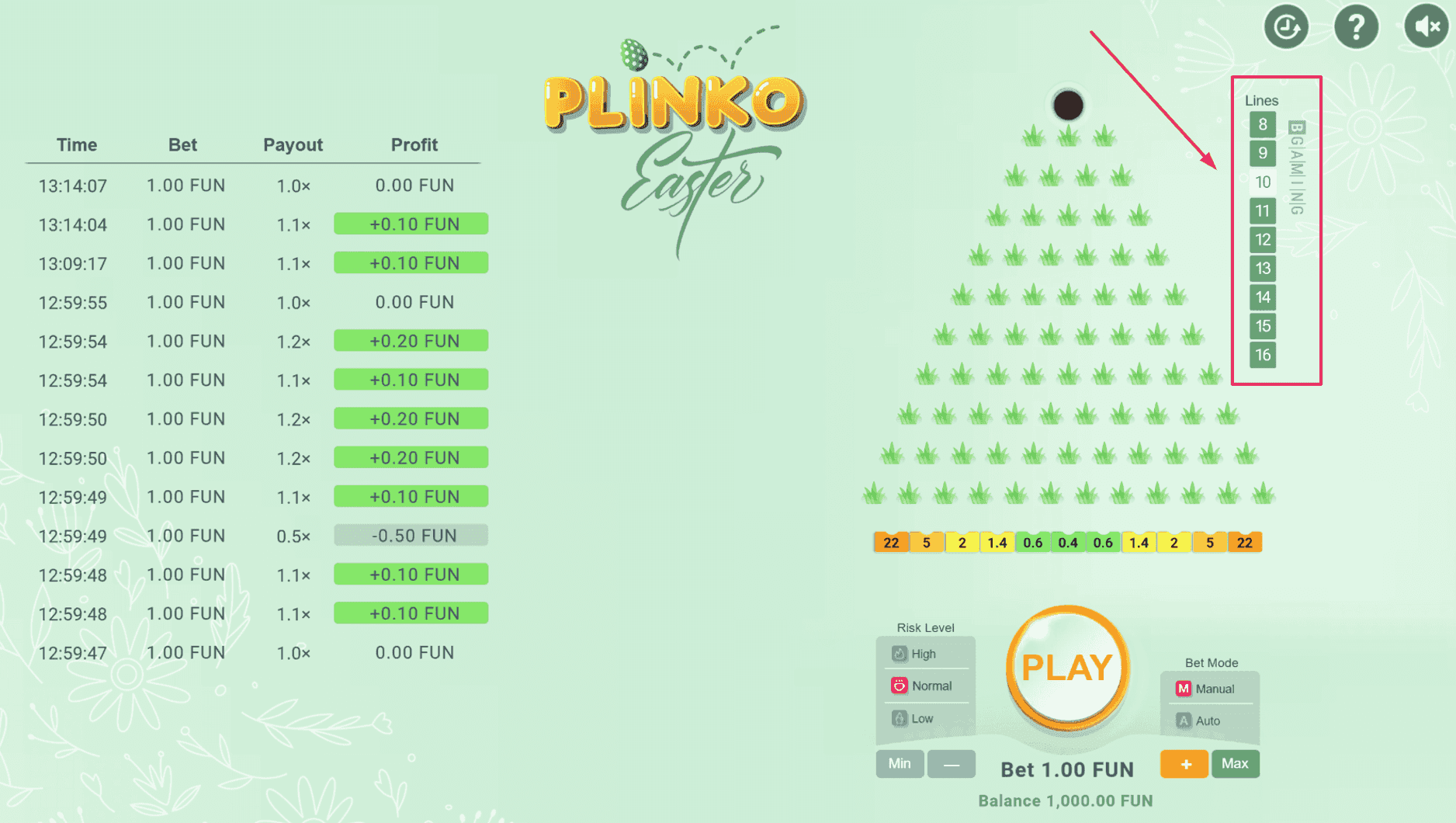 Step 3: Set the Number of Lines